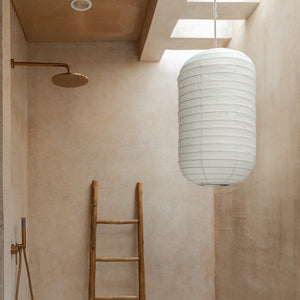 Tanah, Pendelleuchte aus Leinen, handgefertigt