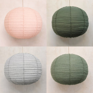 Embu Hängelampe aus Leinen, handgefertigt