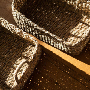 Flechtkorb mit Griffen