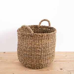 Korb geflochten rund Aufbewahrung