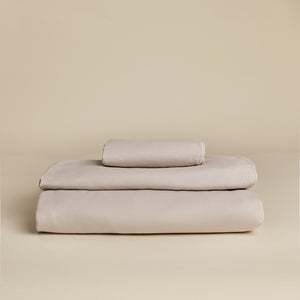 Baumwollsatin Kissenbezug in Taupe - Ceu Muted Clay