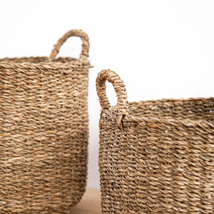 Rund Korb geflochten atisan