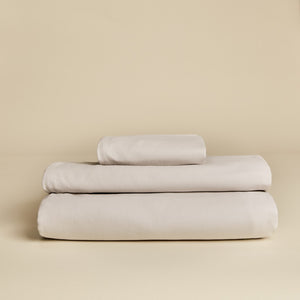 Baumwollsatin Kissenbezug in Beige - Sol Sunny Morning