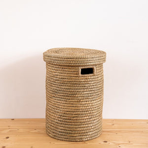 wäschekorb geflochten mit deckel