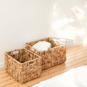 Wasserhyazinthe-Korb Awa, eckig