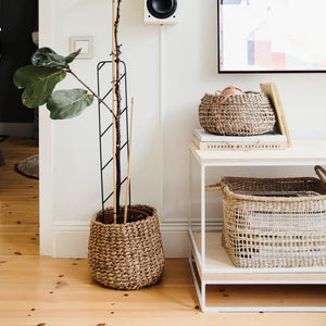 eckiger Seegras Korb Gaya