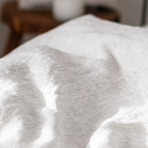 Graue Bettwäsche aus Leinen