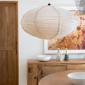 Leinen Lampe Natur in der Küche