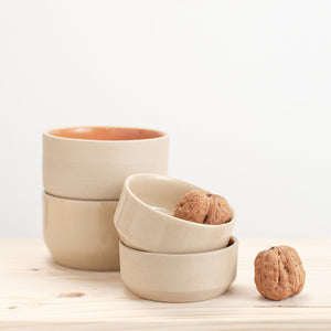 Schälchen Aru, papayafarben