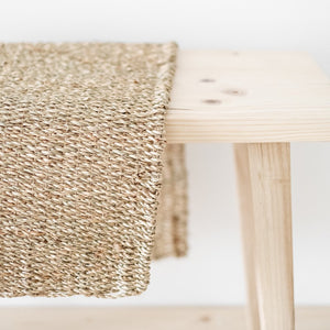 Kleiner Teppich Desa aus Seegras