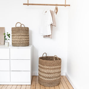 Wäschekörbe modern neben IKEA Kommode MALM