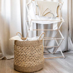 Großer Wäschekorb Tahu aus Naturfasern