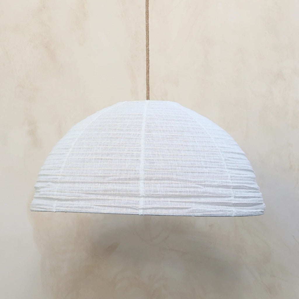 Padang Deckenlampe aus Leinen, handgefertigt