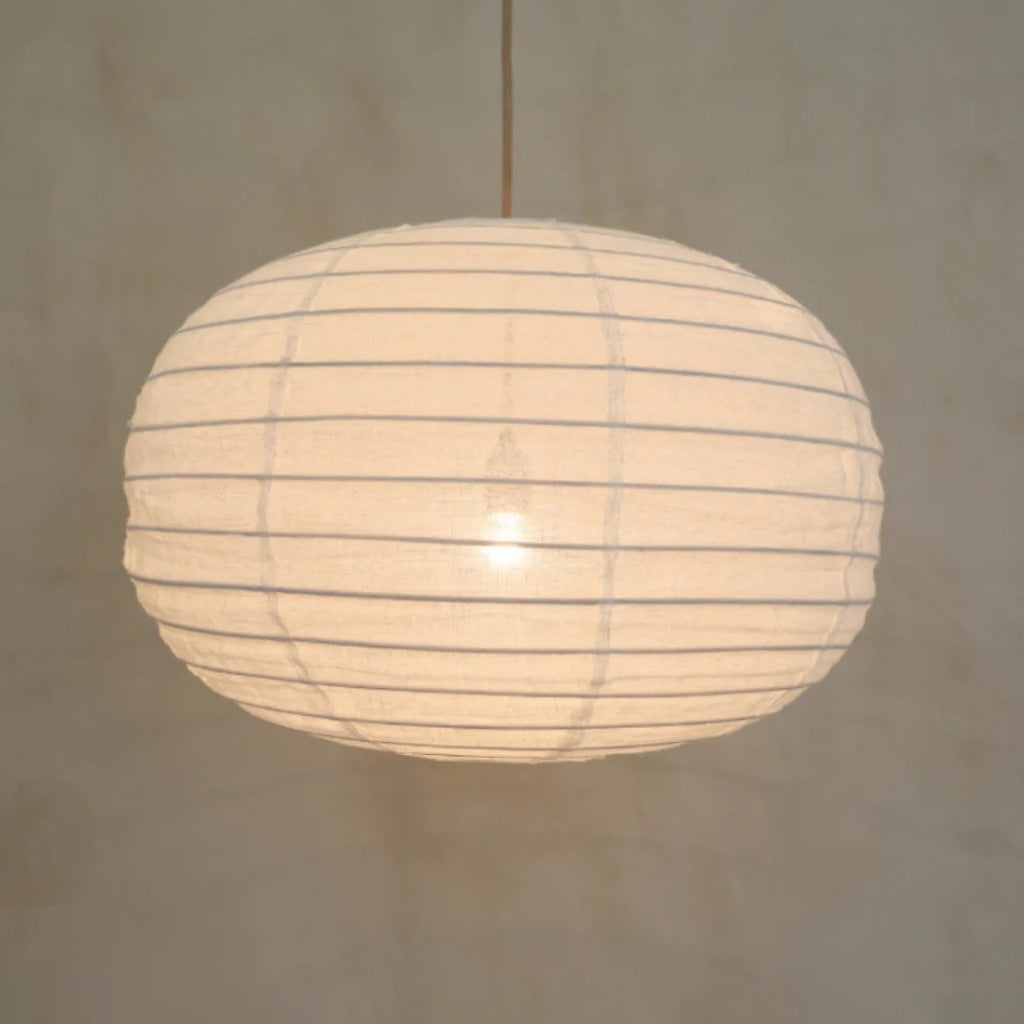 Embu Hängelampe aus Leinen, handgefertigt