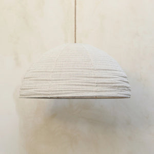 Padang Deckenlampe aus Leinen, handgefertigt