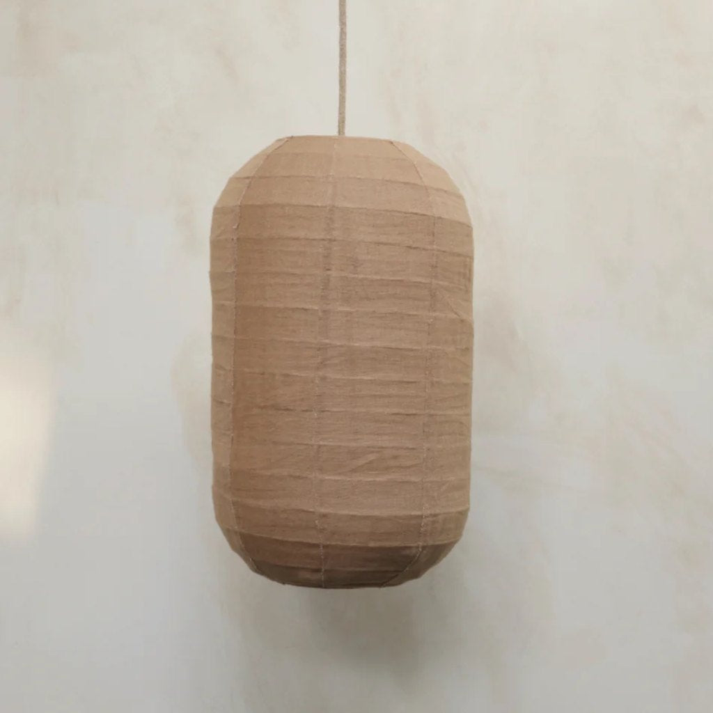 Tanah, Pendelleuchte aus Leinen, handgefertigt