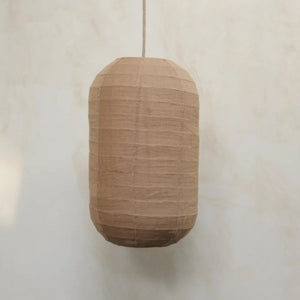 Tanah, Pendelleuchte aus Leinen, handgefertigt