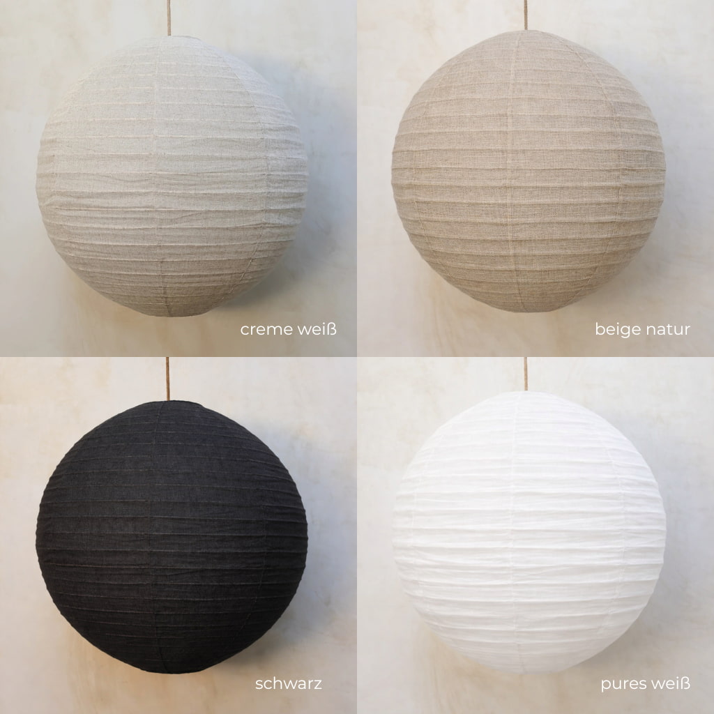 Aruna Leinen Lampenschirm, handgefertigt