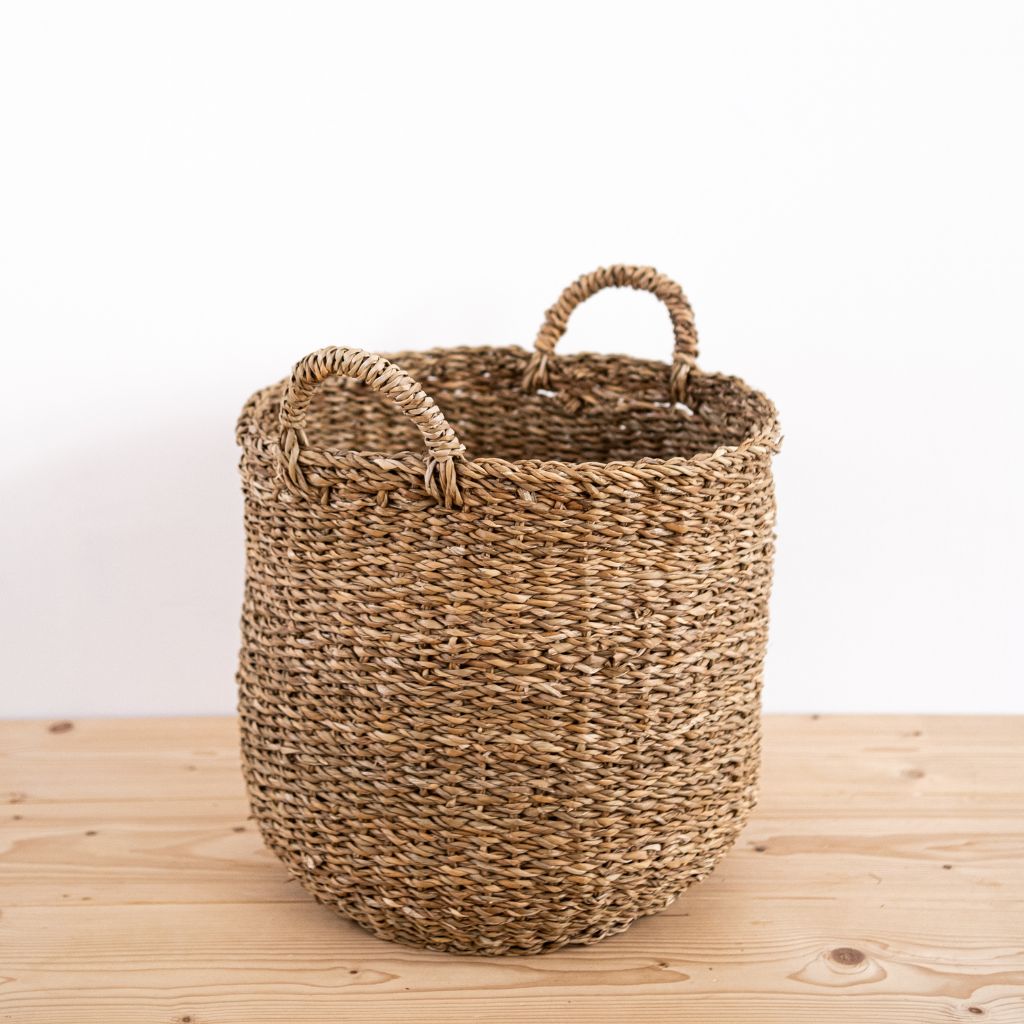 Korb geflochten rund atisan Aufbewahrung
