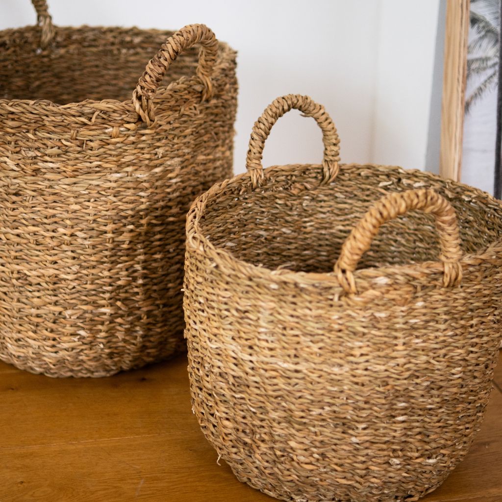 Korb geflochten rund atisan