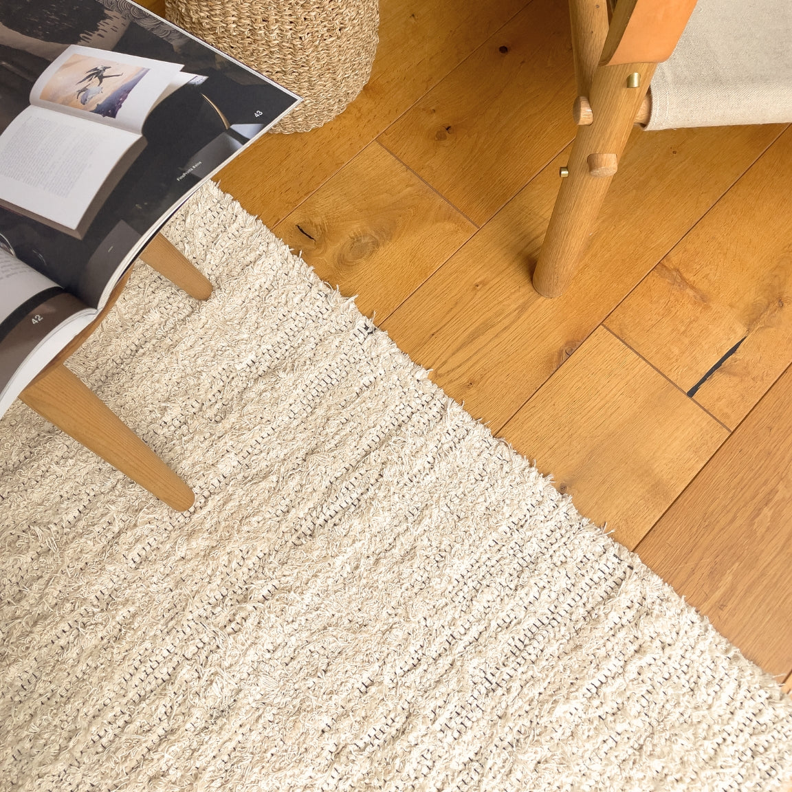 Handgefertigter Teppich Malia, verschiedene Größen