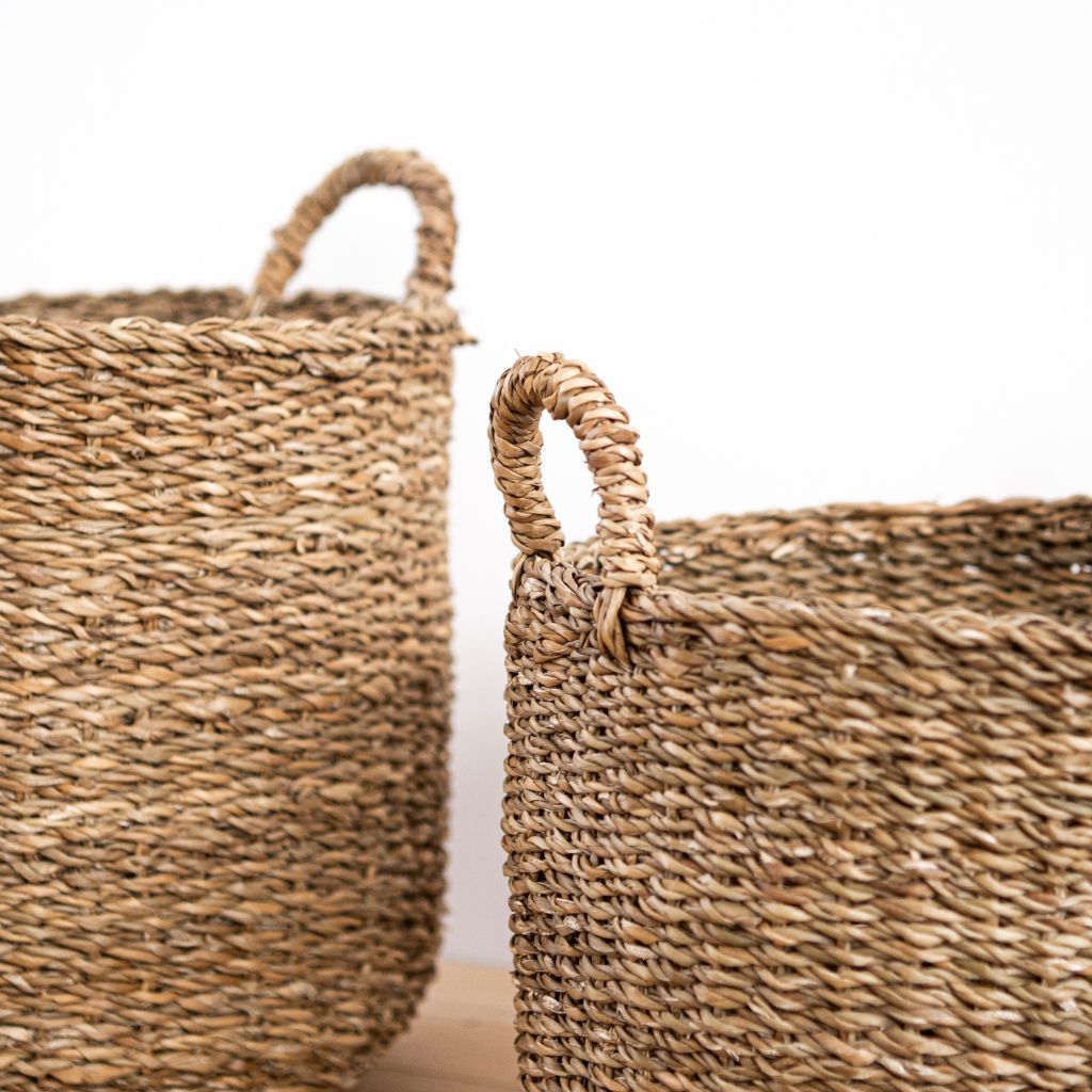 Rund Korb geflochten atisan