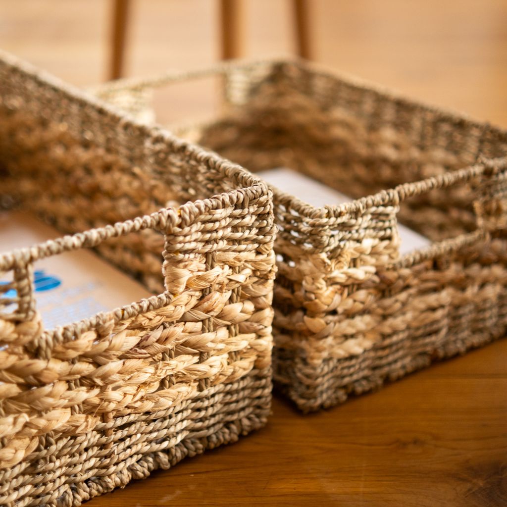 Korb rechteckig aus Seegras