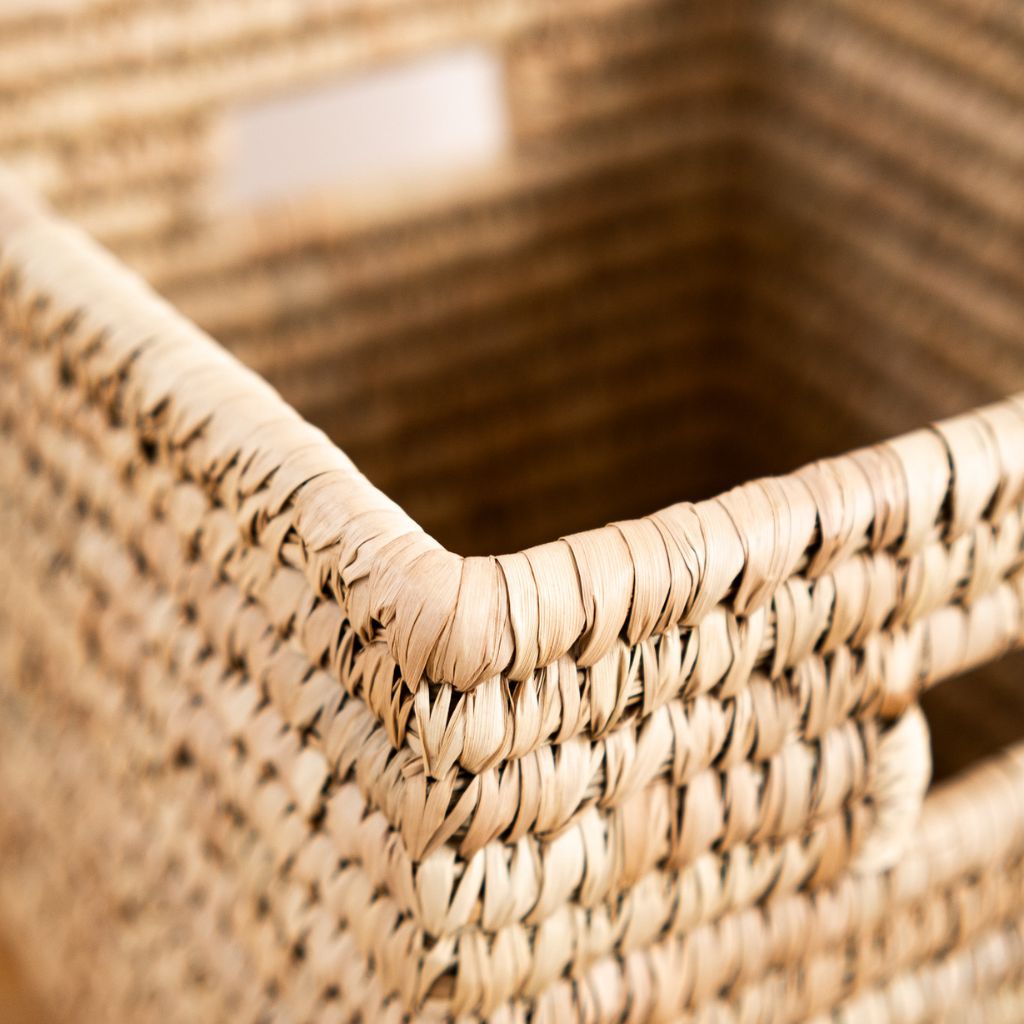 quadratischer korb nahaufnahme