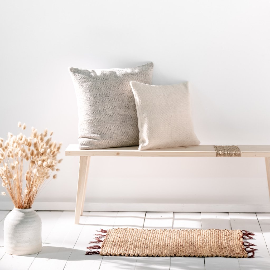 Kleiner Natur Teppiche mit Fransen