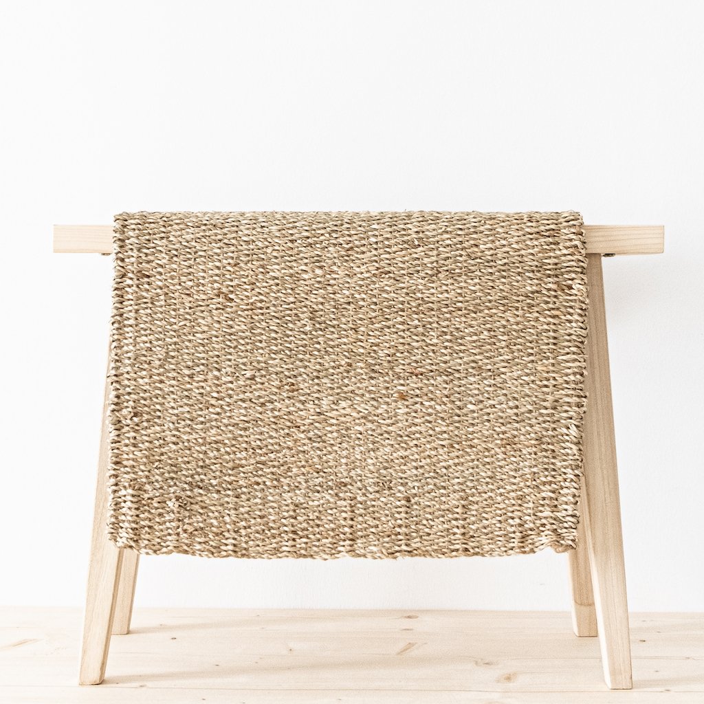Kleiner Teppich Desa aus Seegras