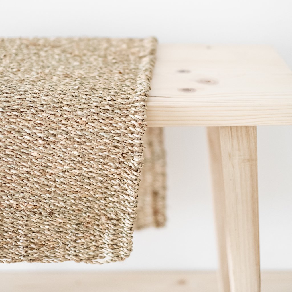 Kleiner Teppich Desa aus Seegras