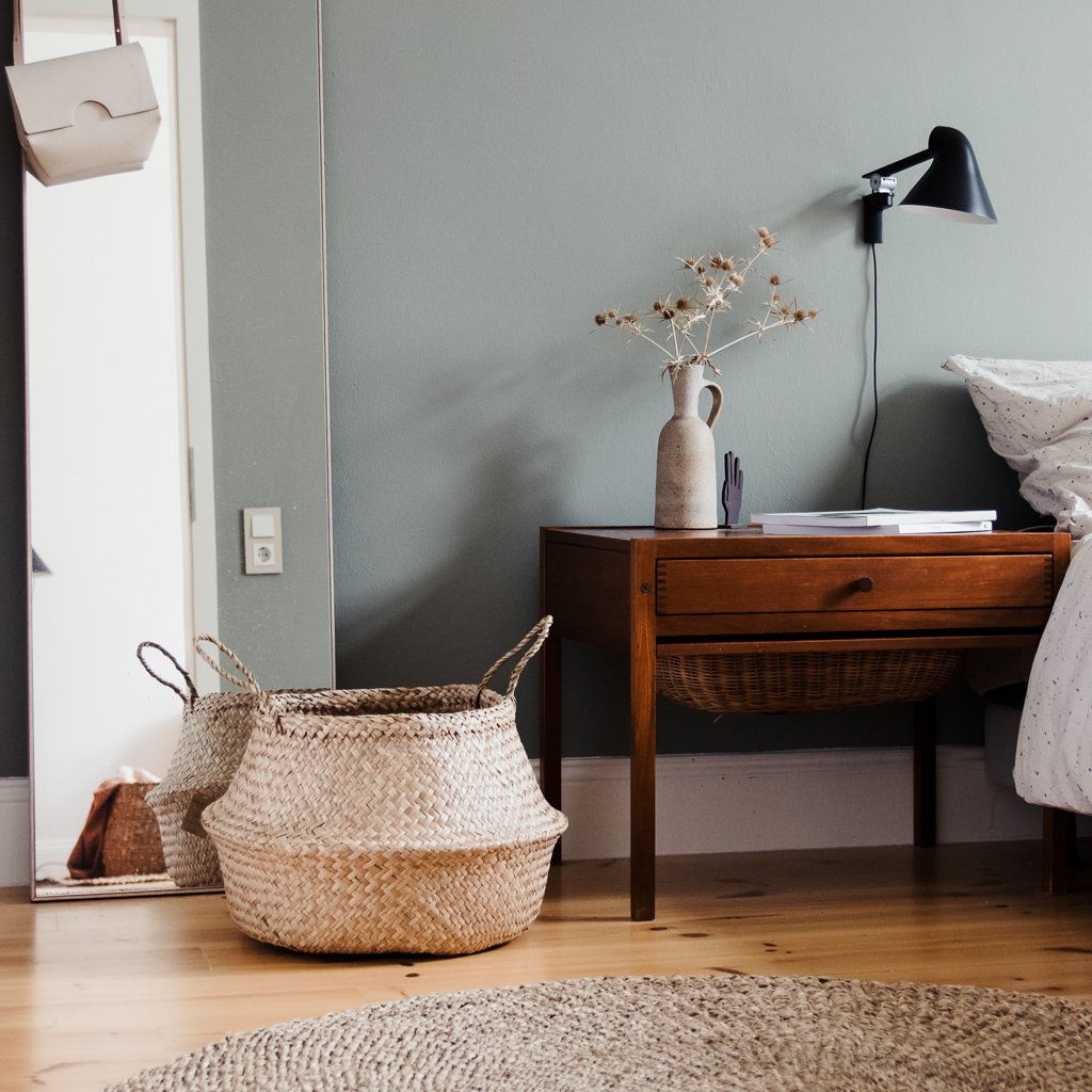 Wäschekorb aus Seegras Kamu als Picknickkorb